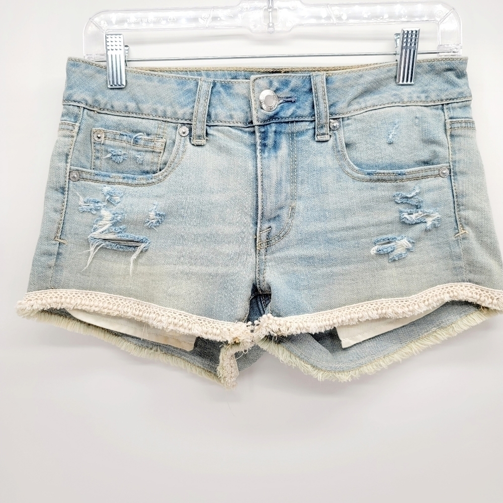 American Eagle Distressed Shortie Shorts